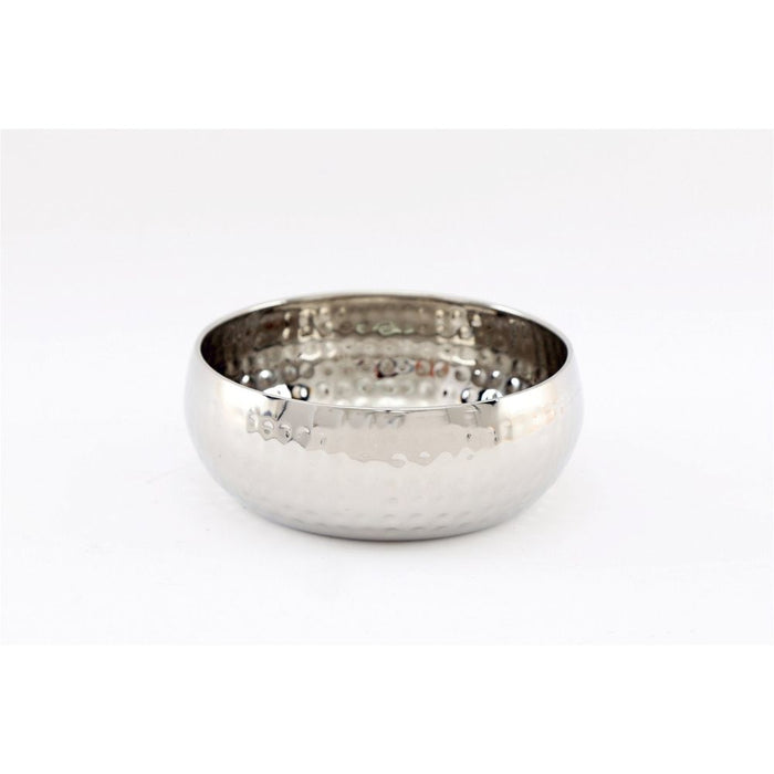 Premium Silver Hammered Bowl - Stunning 16cm Decor Piece