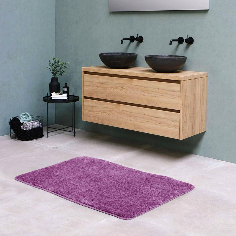 Luxury Purple Bath Mat - 60x90cm - Ultra Soft & Fluffy - Premium Quality
