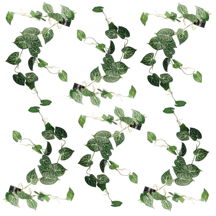 Premium 6-Pack 100cm Artificial Trailing Ivy Plants - Lifelike, Hanging Decor for Indoor/Outdoor Use