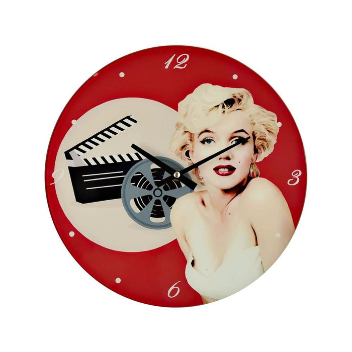 Iconic Marilyn Monroe Glass Wall Clock: Elegant & Nostalgic Décor