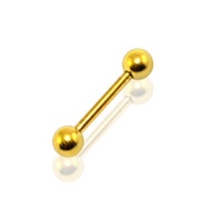 Anodised Tongue Barbell with Ball