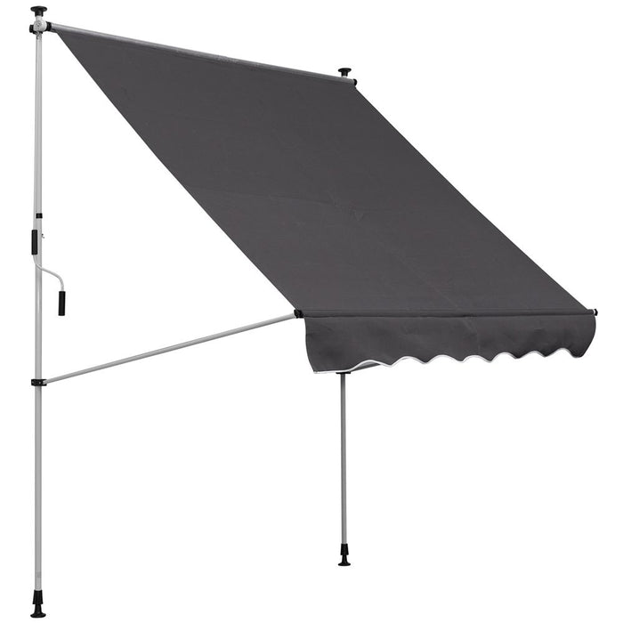 Adjustable Outdoor Aluminium Frame Awning - 2x1.5m, Weather-Resistant, Easy Installation