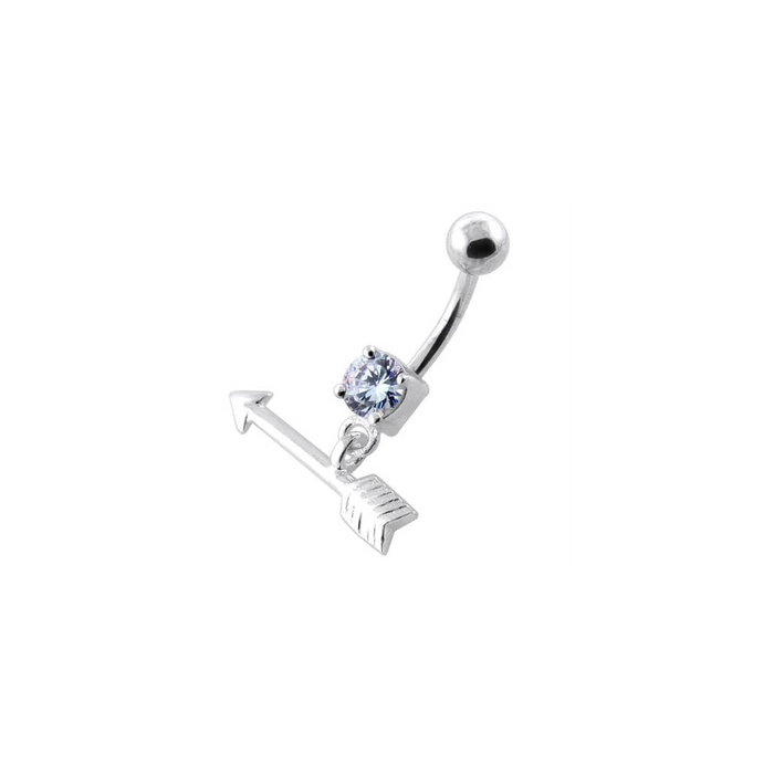 Trendy Arrow belly piercing ring