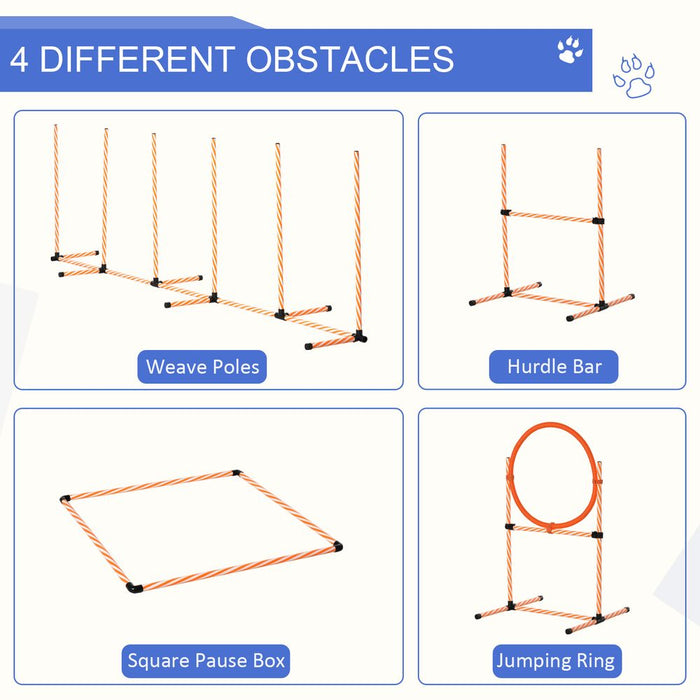 Pet Agility Training Equipment Dog Play Run Jump Hurdle Obedience Training Set