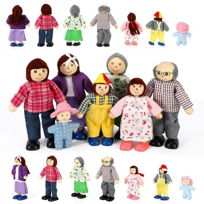 SOKA Happy Family Set - Imaginative Doll House Figures for Fun & Learning