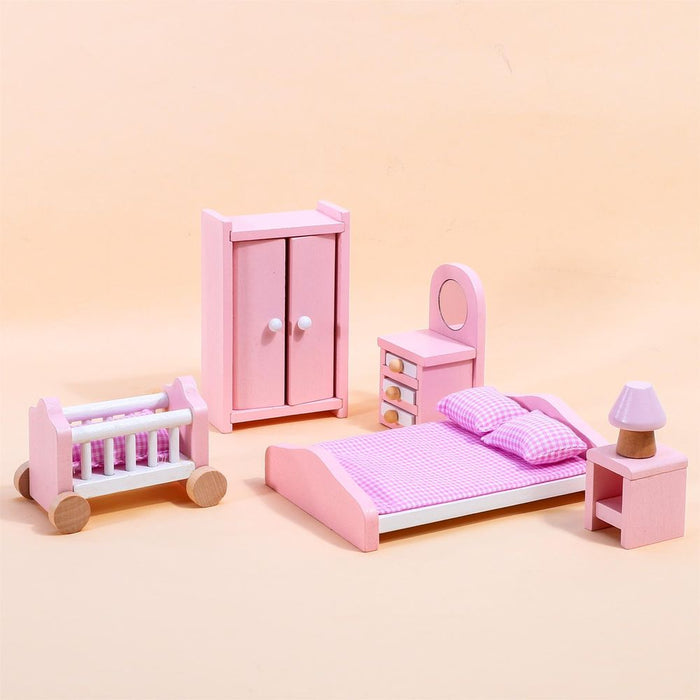 SOKA Bedroom Dollhouse Furniture Set - 6 Pieces