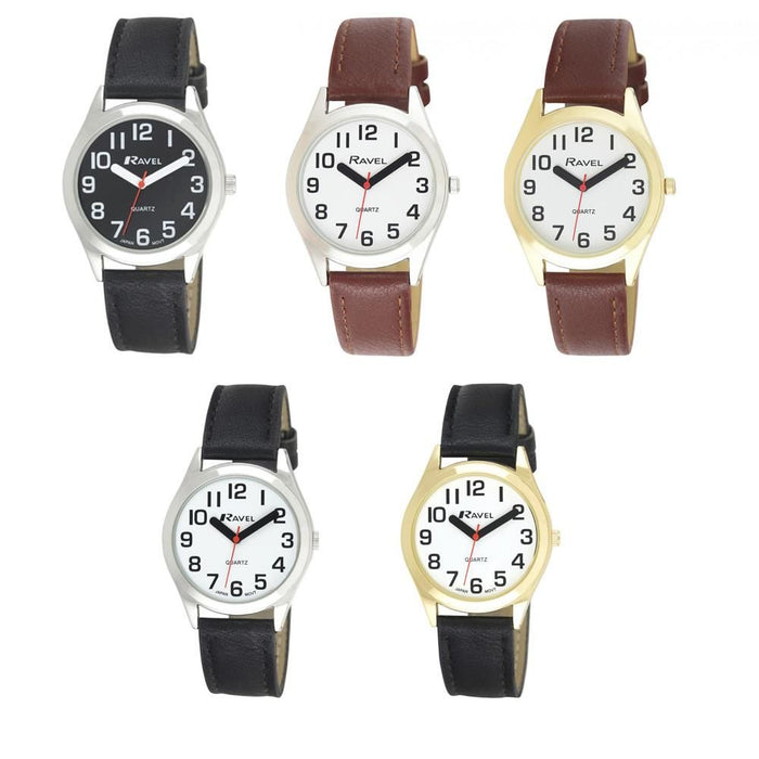 Men's Classic Super Bold Easy Read Strap Watch R0125G