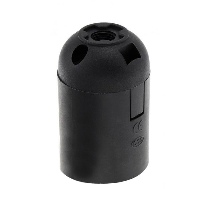 High-Quality Black E27 Light Bulb Lamp Holder Socket for Pendant-Style Fixtures