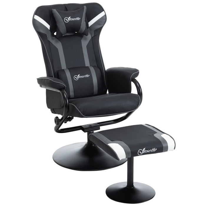 Premium Racing-Style Video Game Chair Set, Deep Grey - High Quality & Comfort