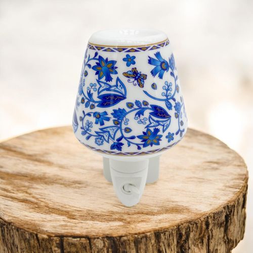 BLUE FLORAL NIGHTLIGHT