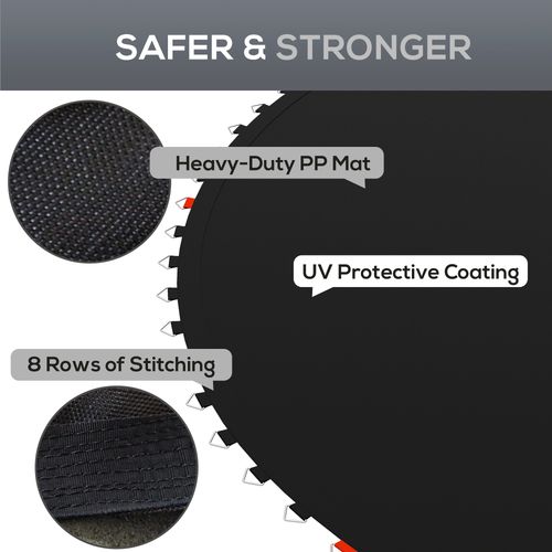 SPORTNOW Trampoline Mat with 54 V-Hooks, for 10ft Trampoline