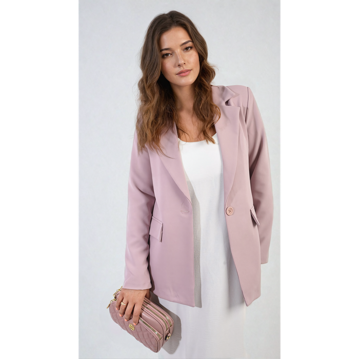 Jemma Open Front Oversized Casual Blazer