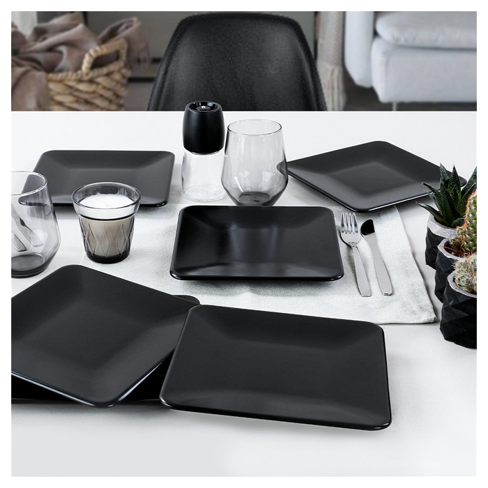 Ceramic Side Plate Black Pearl Black 20cm