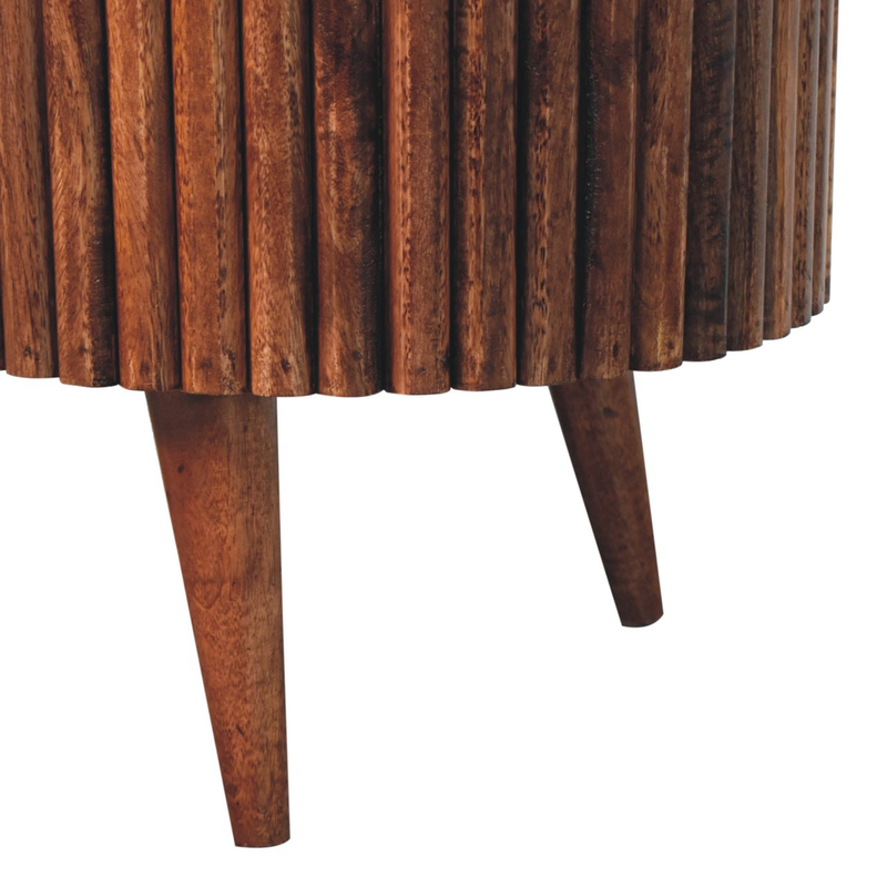 Artisan Furniture Solid Wood Honey Caramel Mokka Coffee Table, Storage Box, Brown