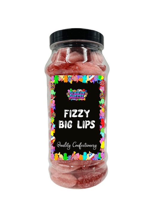 Assorted Fizzy Big Lips Retro Sweets Gift Jar - Best Quality, Fast Shipping, Yummy Treats!