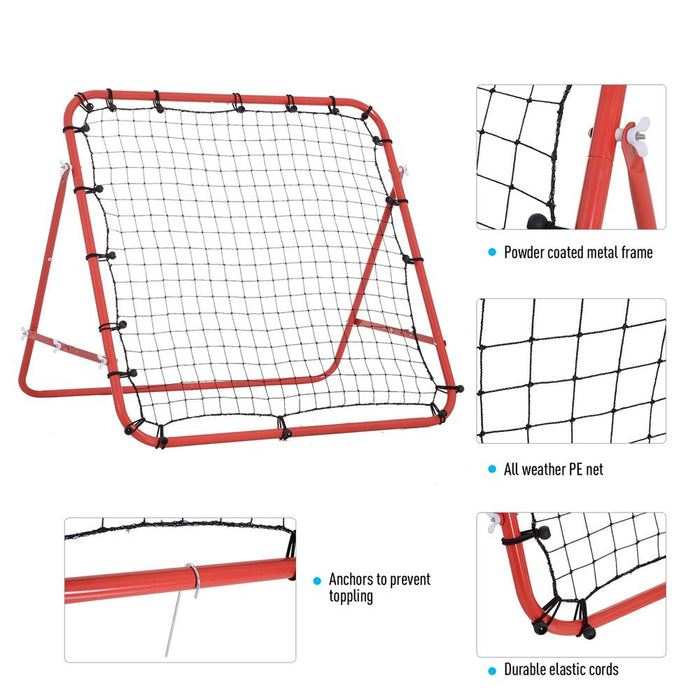 Pro Rebounder Net: Boost Skills & Confidence | Baseball Soccer Training | High-Quality HOMCOM