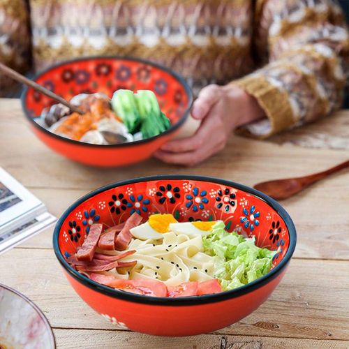 Handmade Ceramic Bowl Mexican Red 15cm