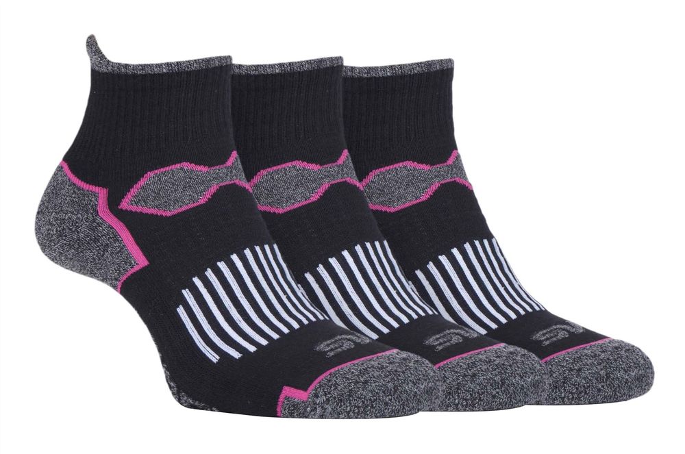 Storm Bloc - 3 Pairs Ladies Bright Sport Ankle Socks