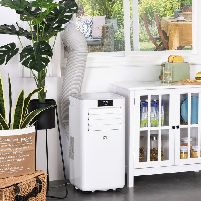 HOMCOM 8000BTU Portable Air Conditioner - 4 Modes, LED Display, Timer - Perfect for Home & Office