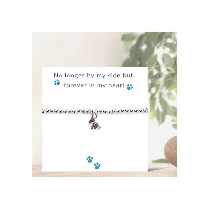 No Longer By My Side - Dog Bracelet on Message Card