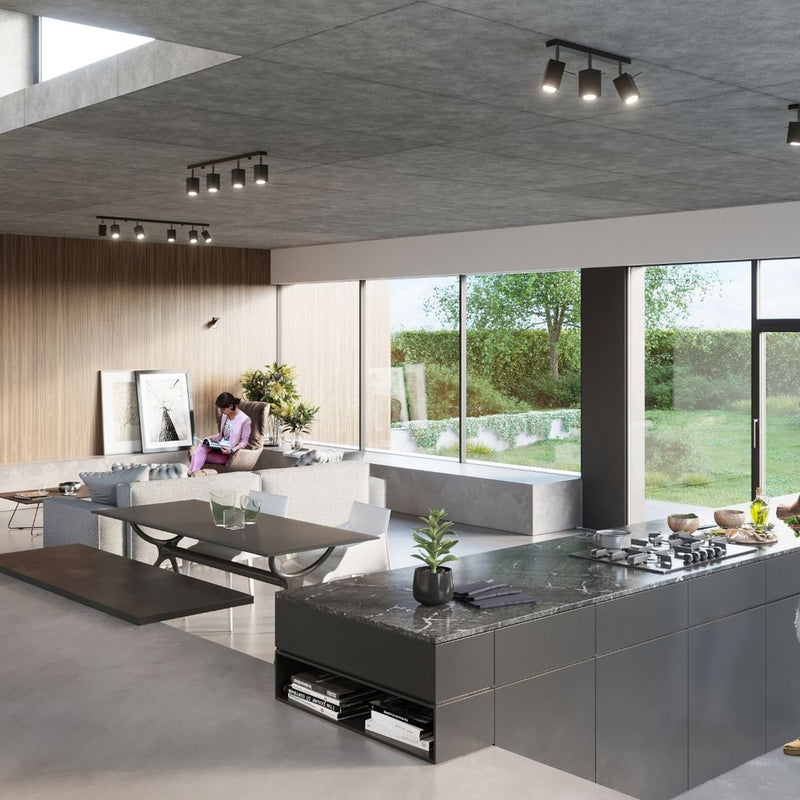 Premium Quality Steel Ceiling Lamp - Modern Design, GU10 Bulb - Industrial Style Décor - Best Value