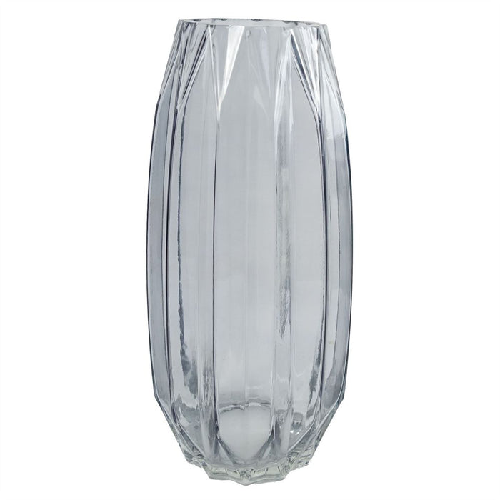 30cm Clear Contemporary Glass Vase | Premium Quality | Elegant and Versatile Design