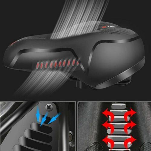 Bicycle Saddle Bike Seat Gel Touring Women Men UK 25 x 20 x 9cm