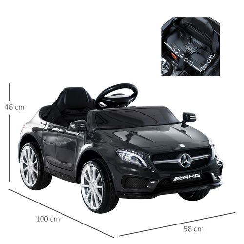 6V Licensed Mercedes Benz Kids Ride On Car W/ Remote Light Music Black