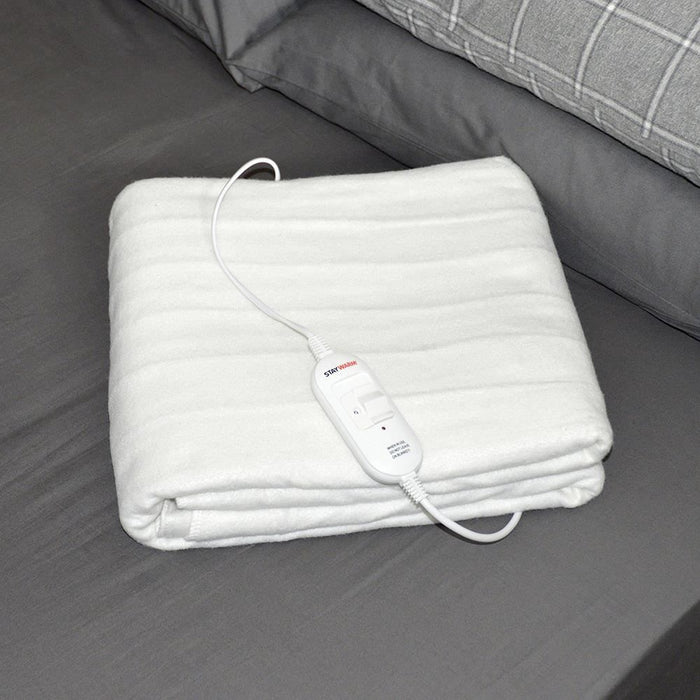 Staywarm Luxury Electric Underblanket - Detachable Controller, Double Size, 2 Heat Settings, 107x120cm - F902