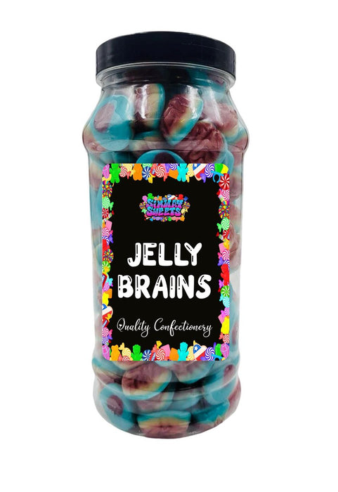 Jelly Filled Brains Gummy Sweets Gift Jar 🍭 Retro Sweets 🎁 Best Quality