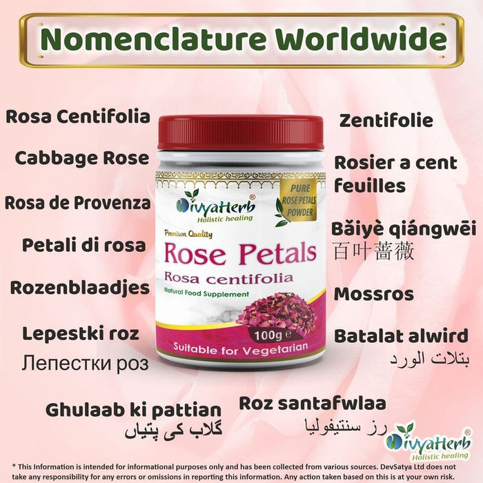 Premium Rose Petals Powder: Natural Skin and Body Coolant