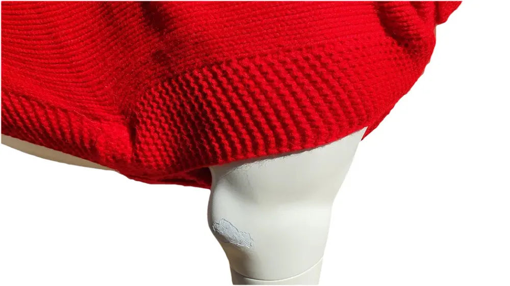 The Contemporary Red Jazz Dog Jumper - High Quality Cableknit Design