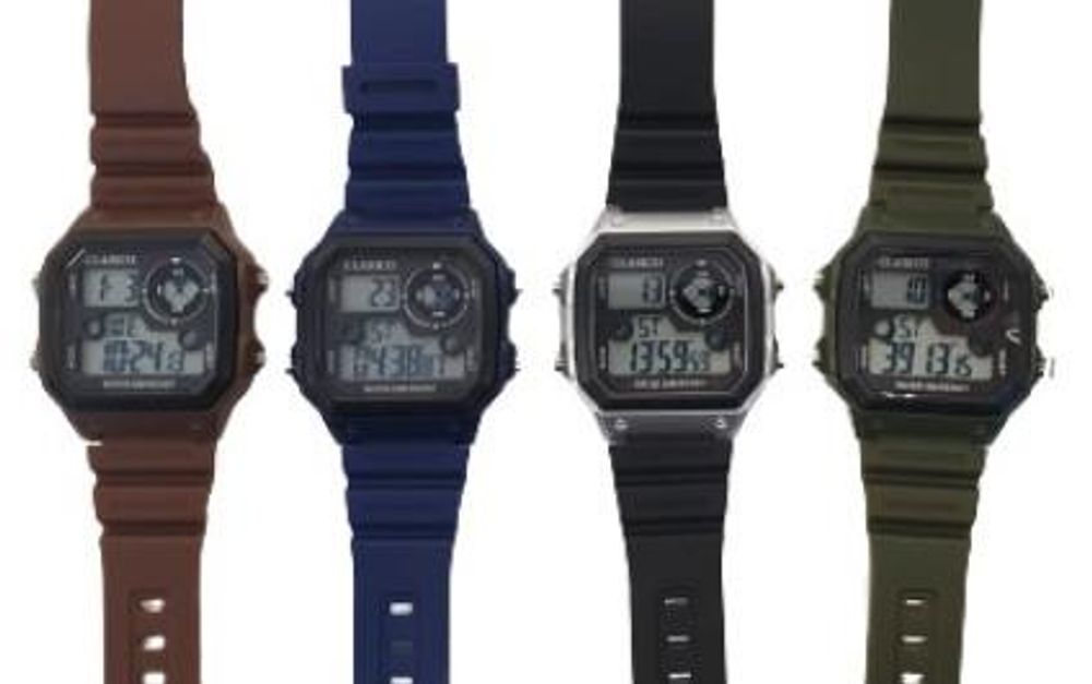 Clasico Men's Digital Waterproof Watch - Assorted Colors. High-Quality & Stylish CL-R001