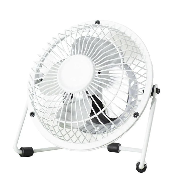 ASAB 4 Inch USB Desk Fan - Strong, Quiet & Safe - Perfect for Workstations & Hot Summer Days