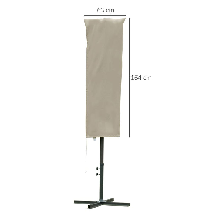 Weatherproof Cantilever Umbrella Cover with Zipper - Outdoor Parasol Protector