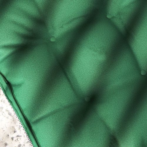 Outsunny 42 x 42cm Replacement Garden Seat Cushion Pad with Ties, Green