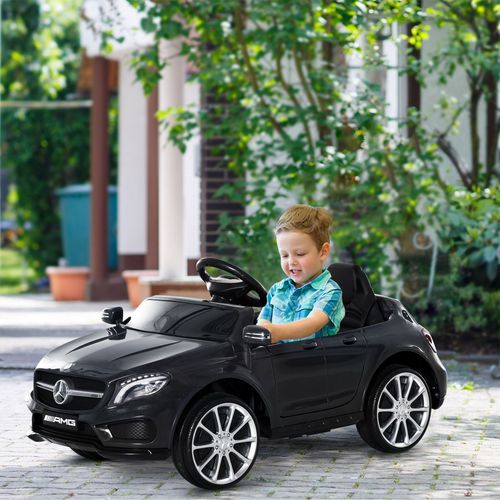 6V Licensed Mercedes Benz Kids Ride On Car W/ Remote Light Music Black