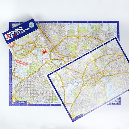 A to Z Map of Ipswich 1000 Piece Jigsaw Puzzle