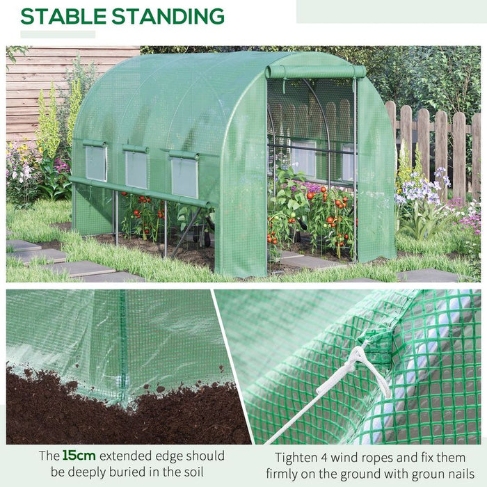 Premium Outdoor Greenhouse: UV-Protected, Great Ventilation, Easy Access - Grow Your Garden!