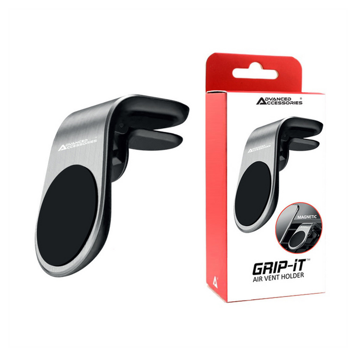 Secure Your Smartphone with AA GRIP-iT Magnetic Car Mount Holder - Silver/Black