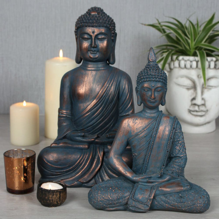 Striking Blue 26cm Buddha - Perfect Home Decor