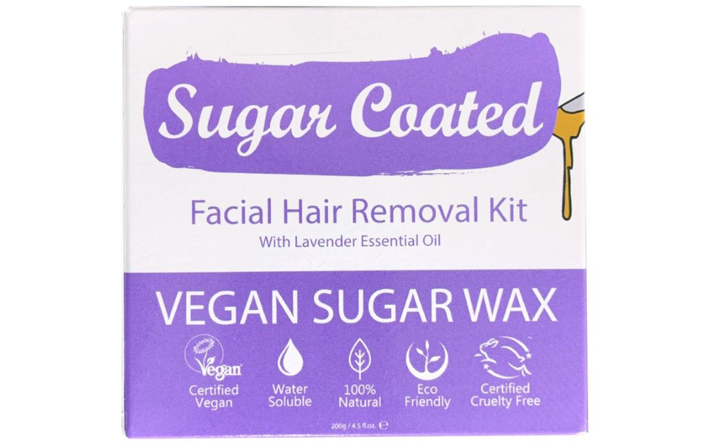 Sugar Coated Face Hair Removal Kit - Professional Quality, Gentle on Skin - Vegan & Environmentally Friendly