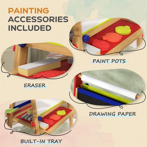 AIYAPLAY 3 in 1 Kids Easel with Paper Roll