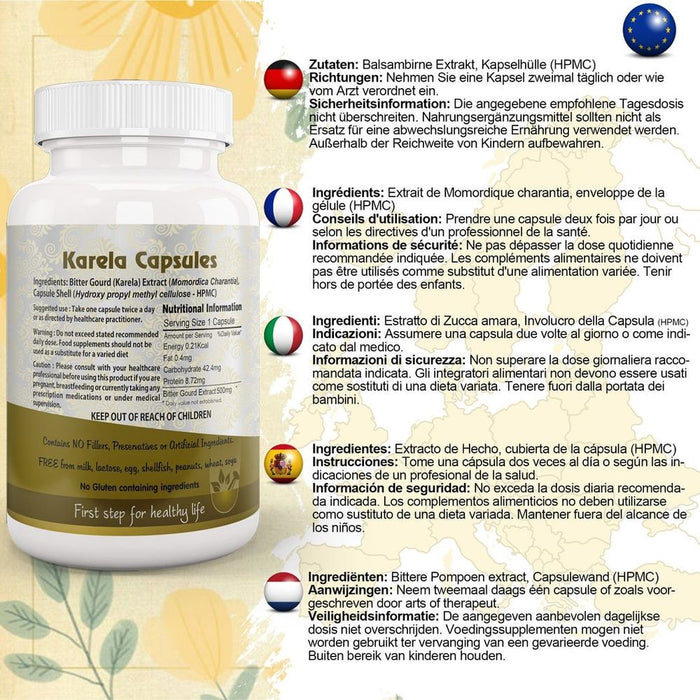 Premium Bitter Gourd (Karela) Capsule