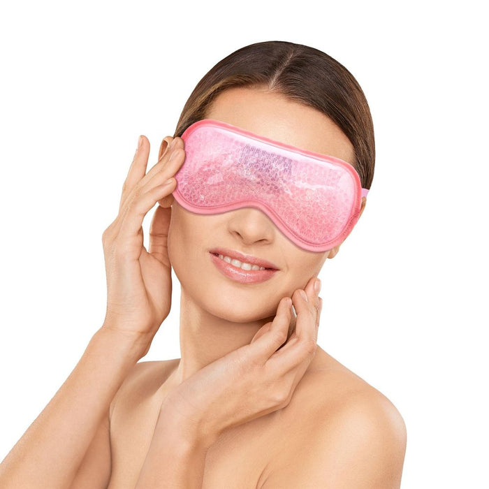 ASAB Gel Eye Mask Pink AS-05053: Soothing Treatment for Aches and Pains, Contours to Face, Easy to Use and Reusable