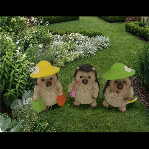 Set of 3 Hedgehog Ladies