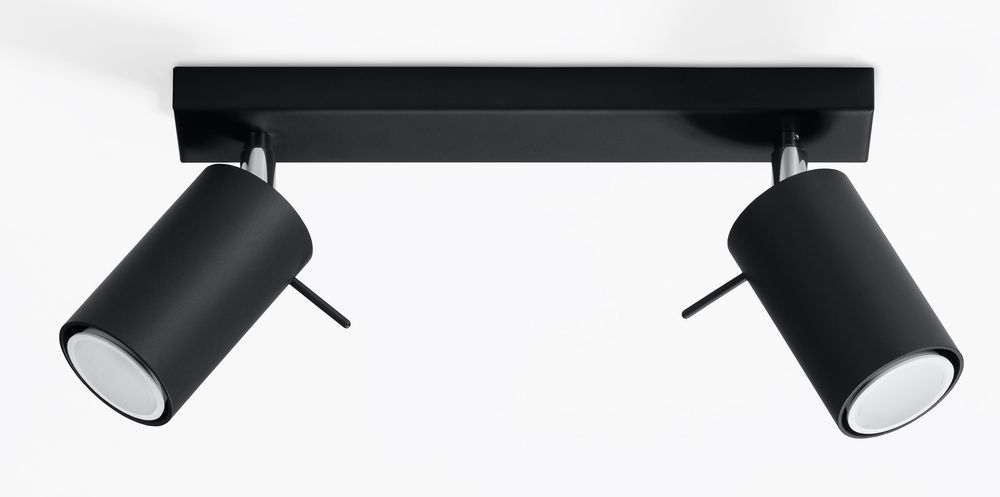 Premium Black Rotating Tube Ceiling Lamp - Modern Loft Design - High Quality GU10 Bulbs - Best for Unique Arrangements