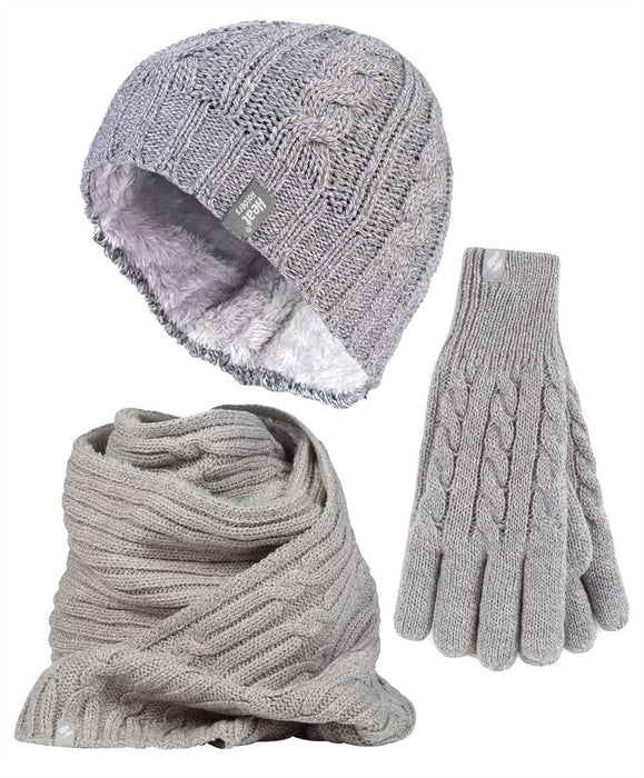 Heat Holders - Ladies Hat, Scarf & Gloves Set