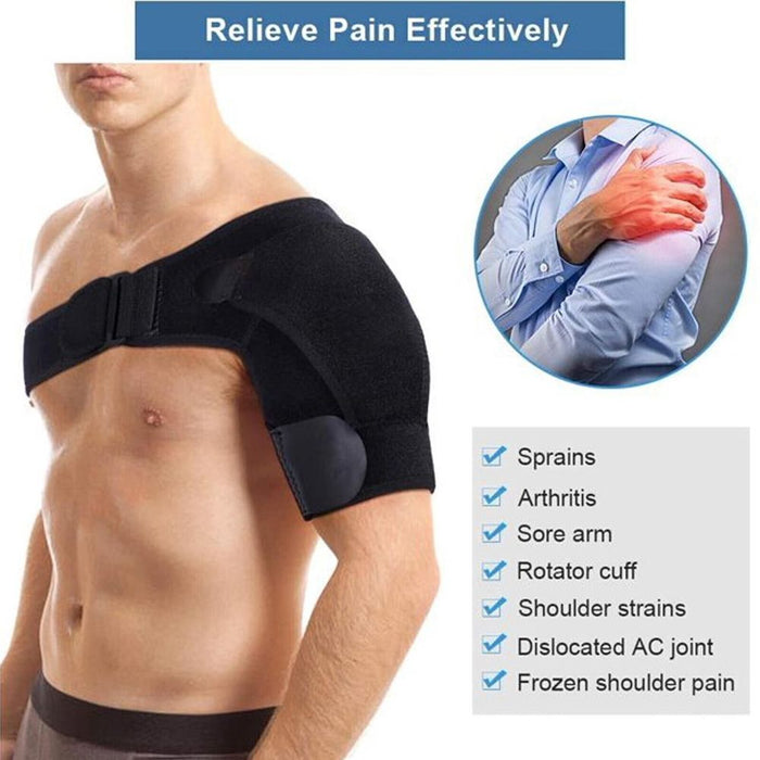 Left/Right Shoulder Brace Rotator Cuff Support Injury Dislocate Compression Stra