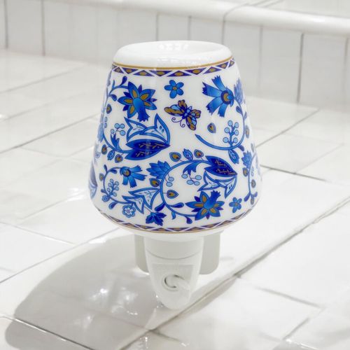 BLUE FLORAL NIGHTLIGHT